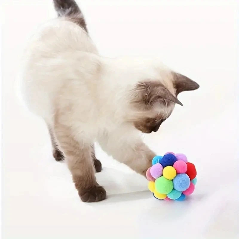 Colorful Wool Cat Toy