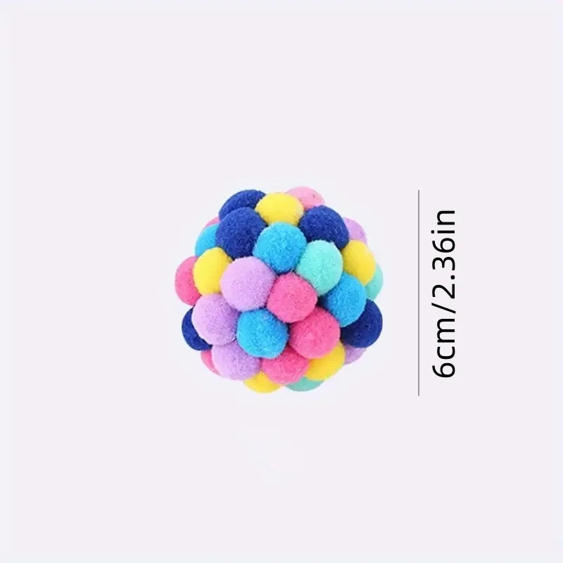 Colorful Wool Cat Toy
