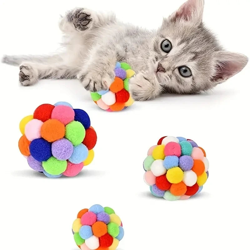 Colorful Wool Cat Toy