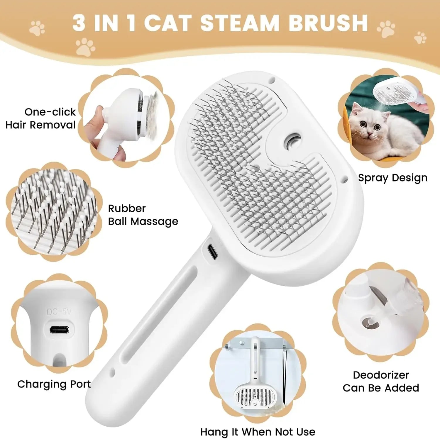Steam Smooth Pet Comb