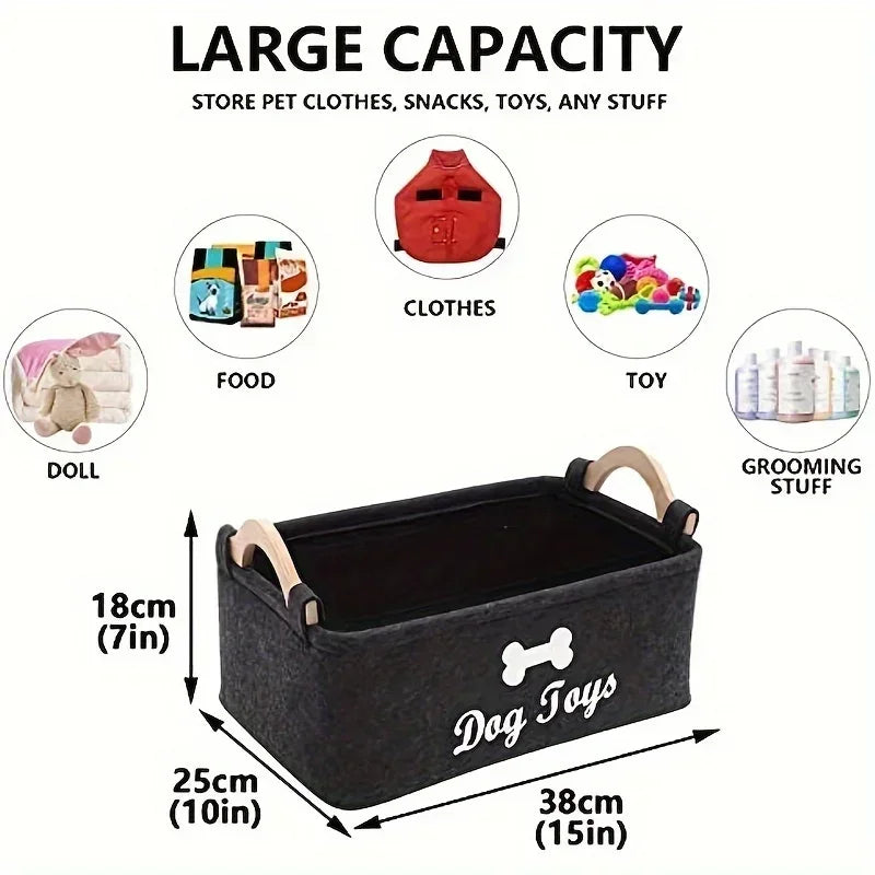 Pet Toy Storage Basket