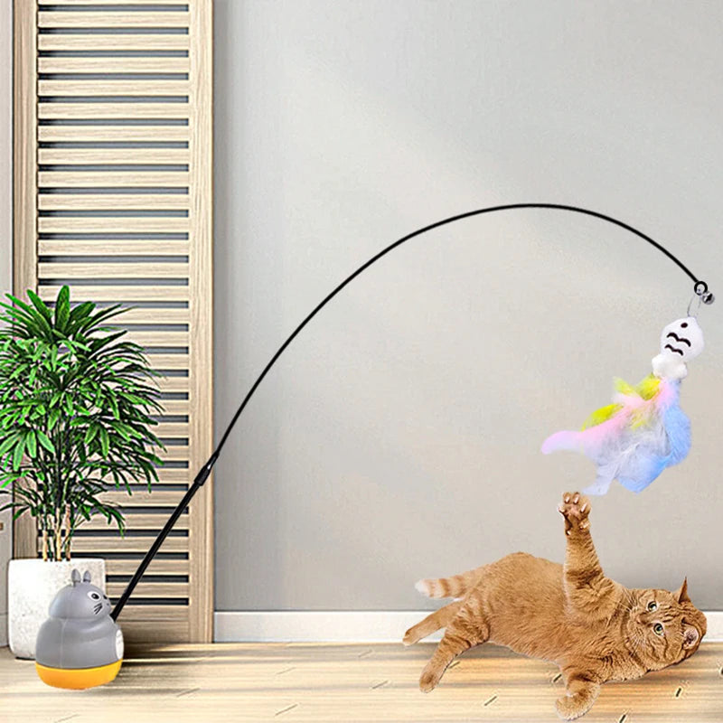 Rotating Cat Feather Toy