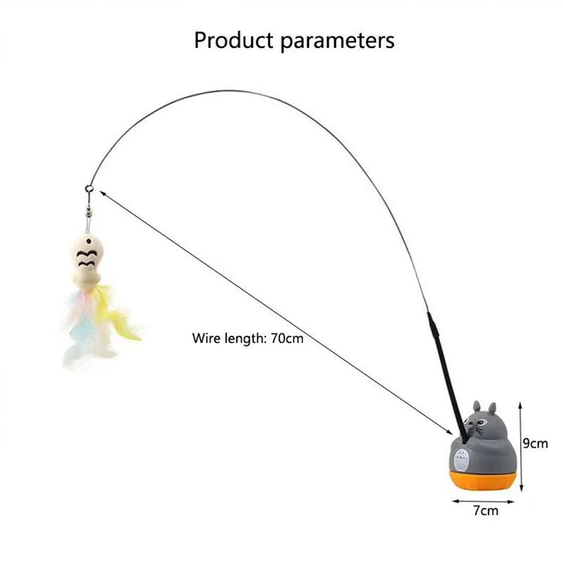 Rotating Cat Feather Toy