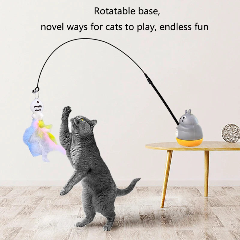 Rotating Cat Feather Toy
