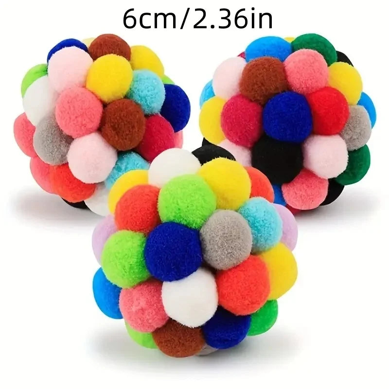 Colorful Wool Cat Toy