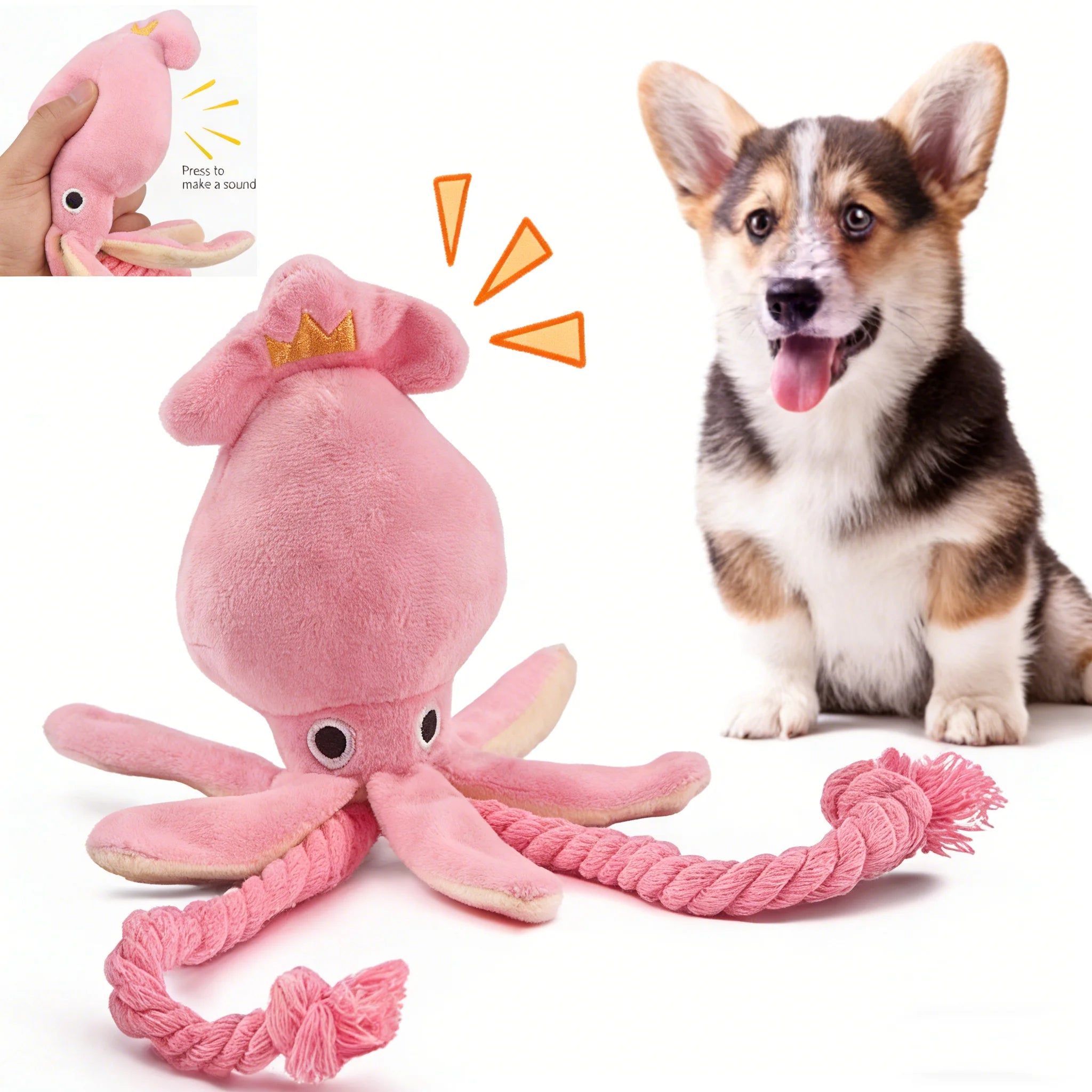Chew Cotton Rope Octopus Toy