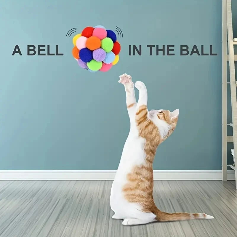 Colorful Wool Cat Toy