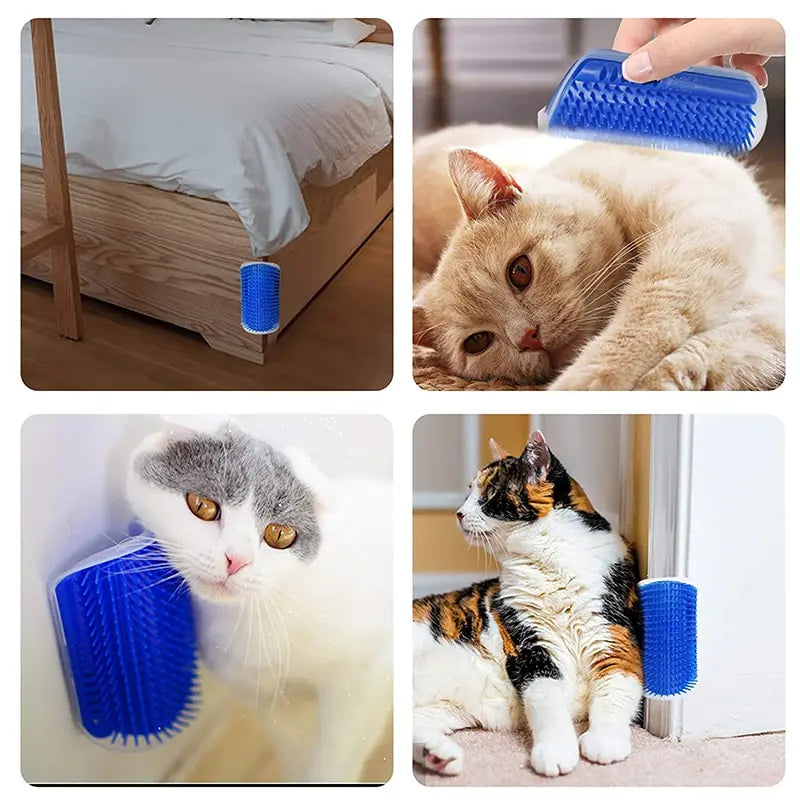Corner Pet Massage & Scratcher Brush