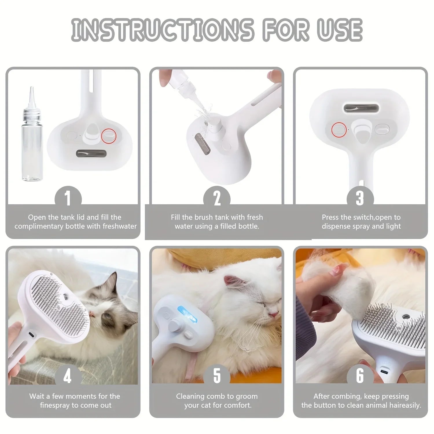 Steam Smooth Pet Comb