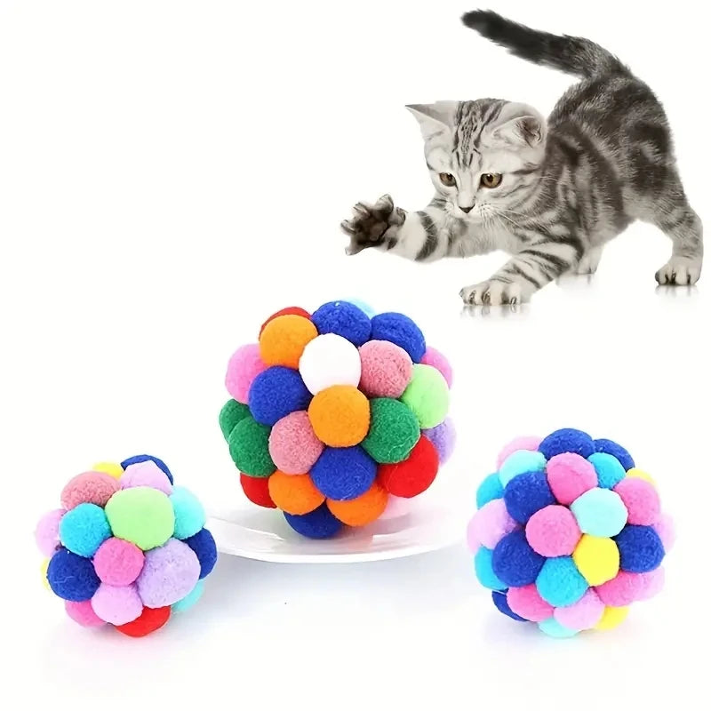 Colorful Wool Cat Toy